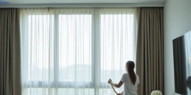 Delicate sheer drape cleaning fig-tree-pocket Matty Curtain Cleaning