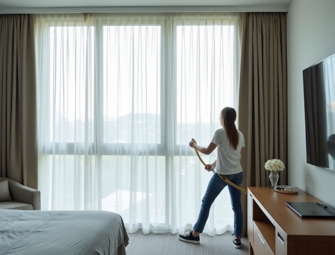 Fig Tree Pocket Sheer Curtain Cleaning
